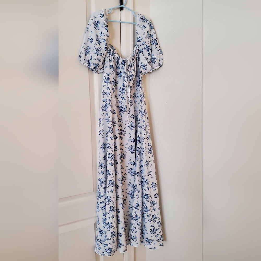 Floral Blue Dress
